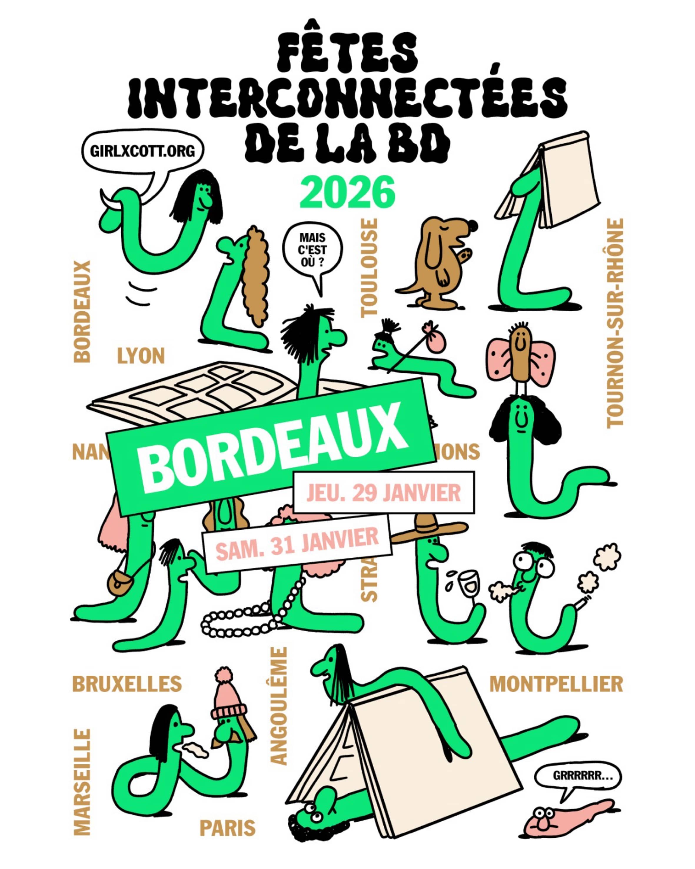 Fête interconnectée de la BD : exposition d'étudiant-es
