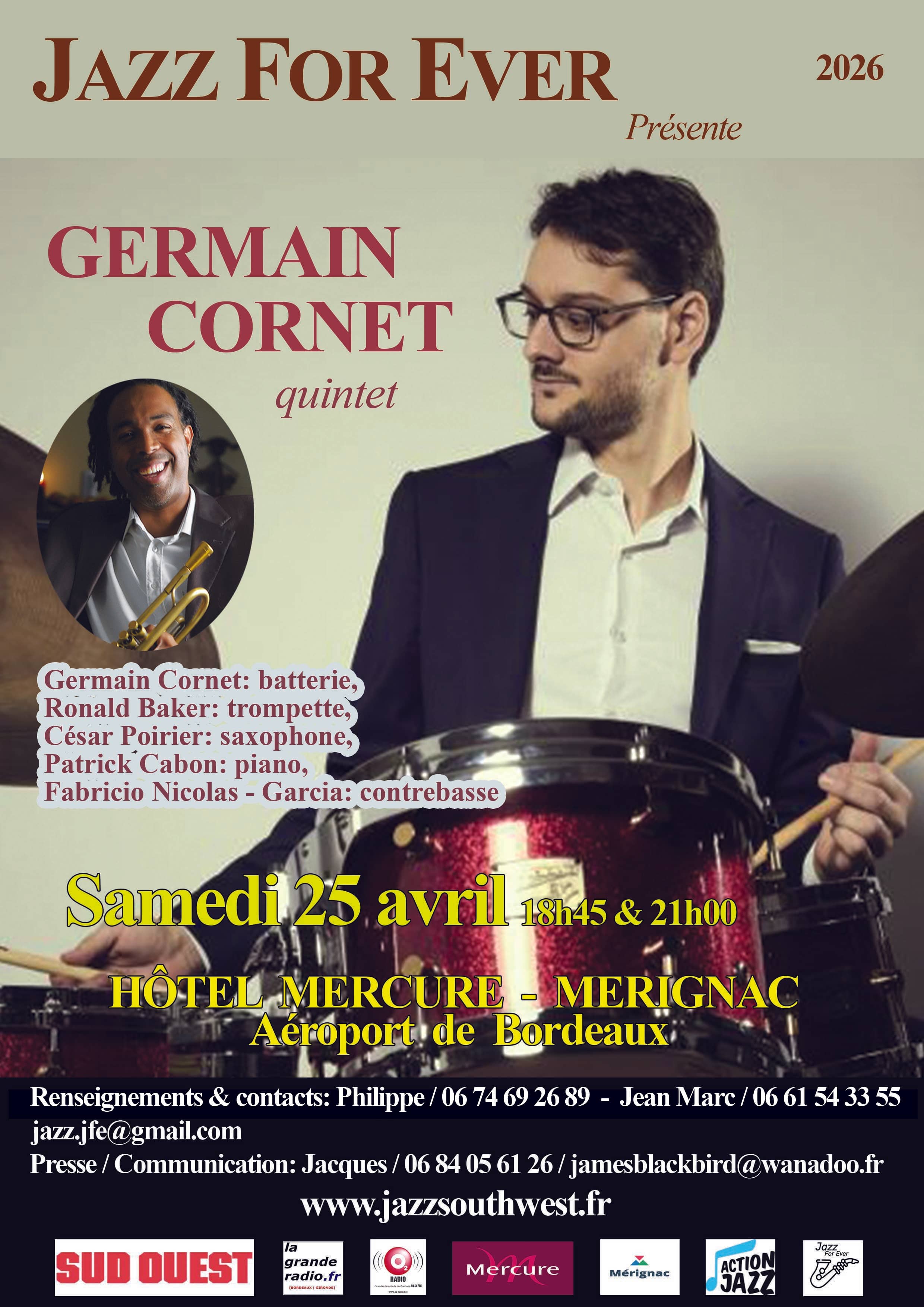 GERMAIN CORNET quintet Featuring RONALD BAKER