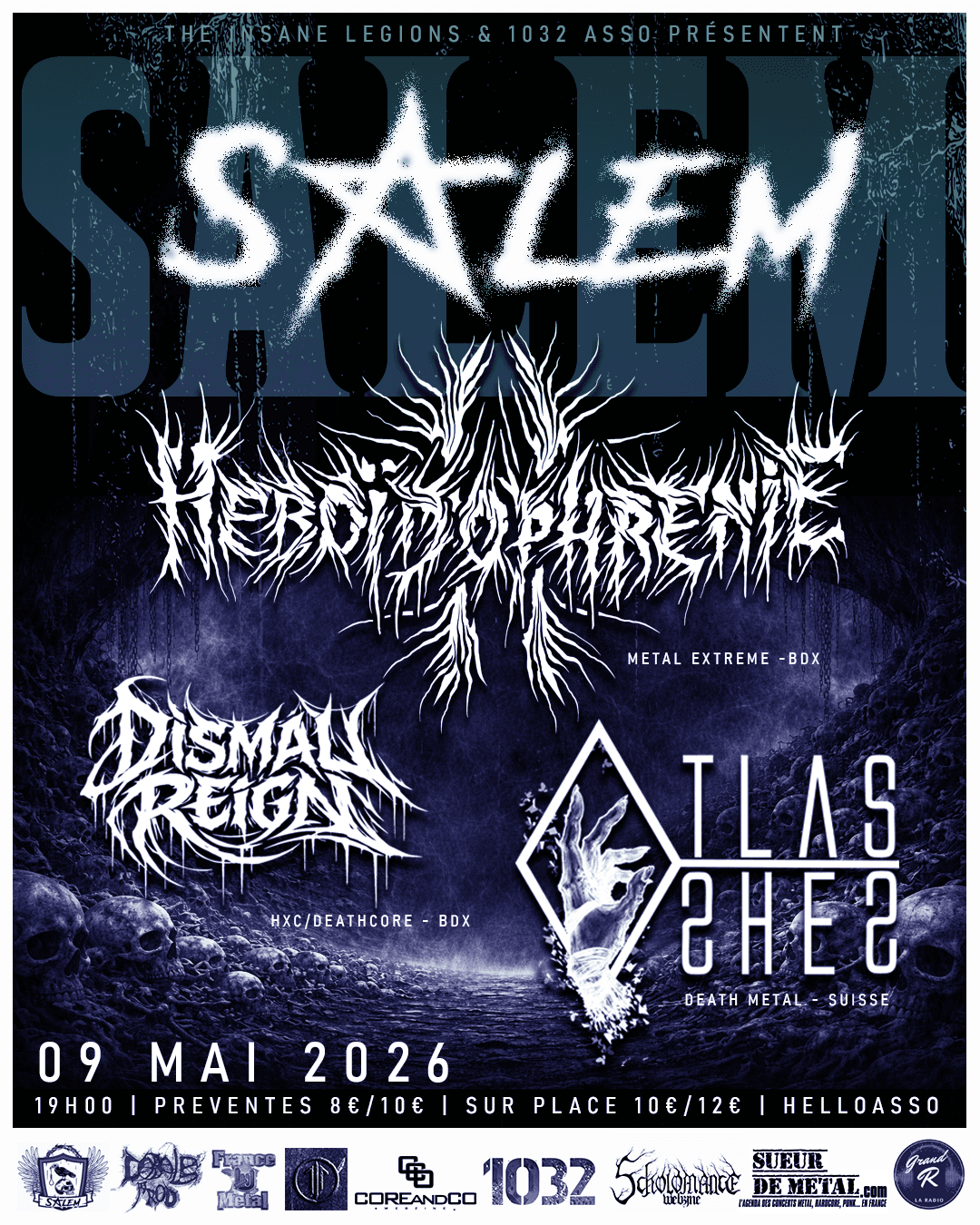 HEBOÏDOPHRENIE + ATLAS ASHES + DISMAL REIGN