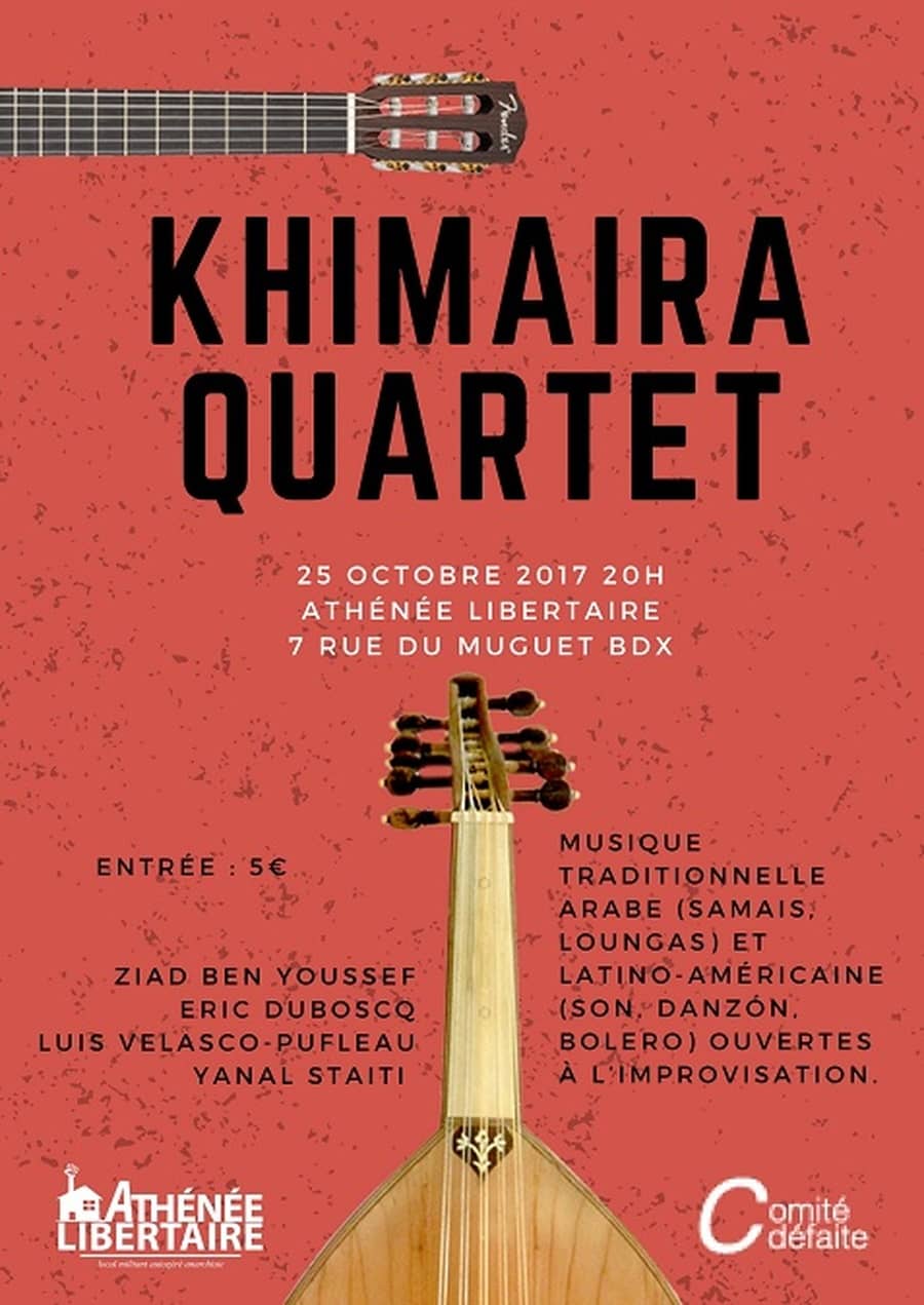 Apéro Concert : avec KHIMAIRA Quartet