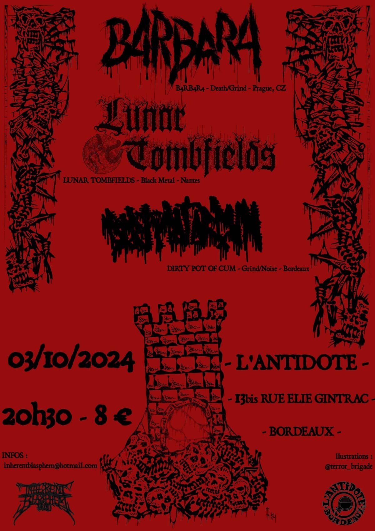 B4RBAR4 (CZ) + LUNAR TOMBFIELDS + DIRTY POT OF CUM