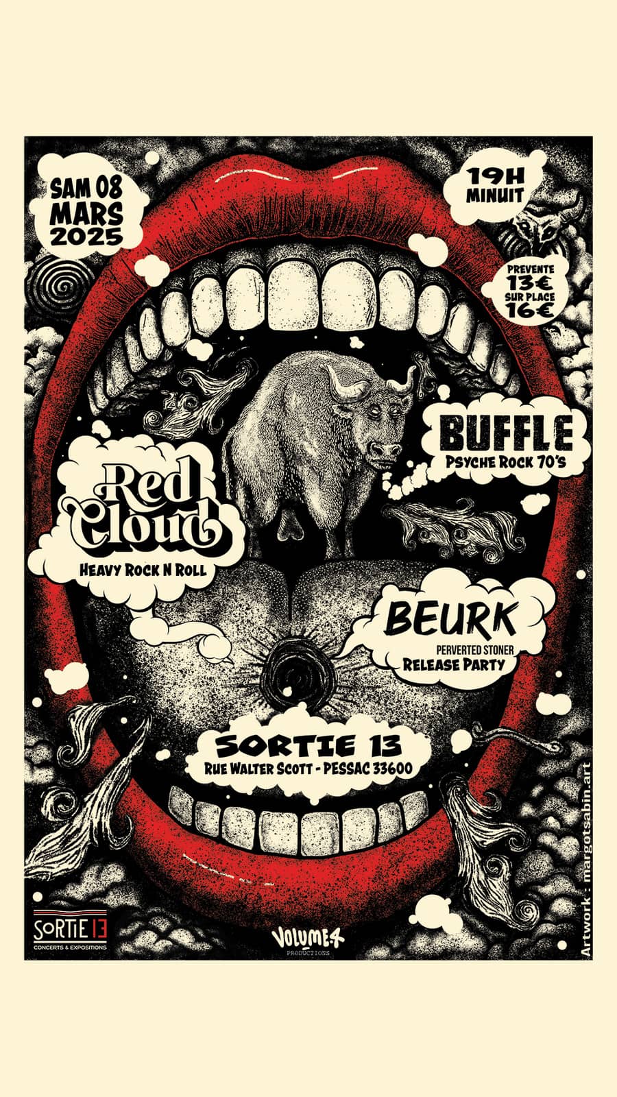 Beurk : Release Party + Red Cloud + Buffle