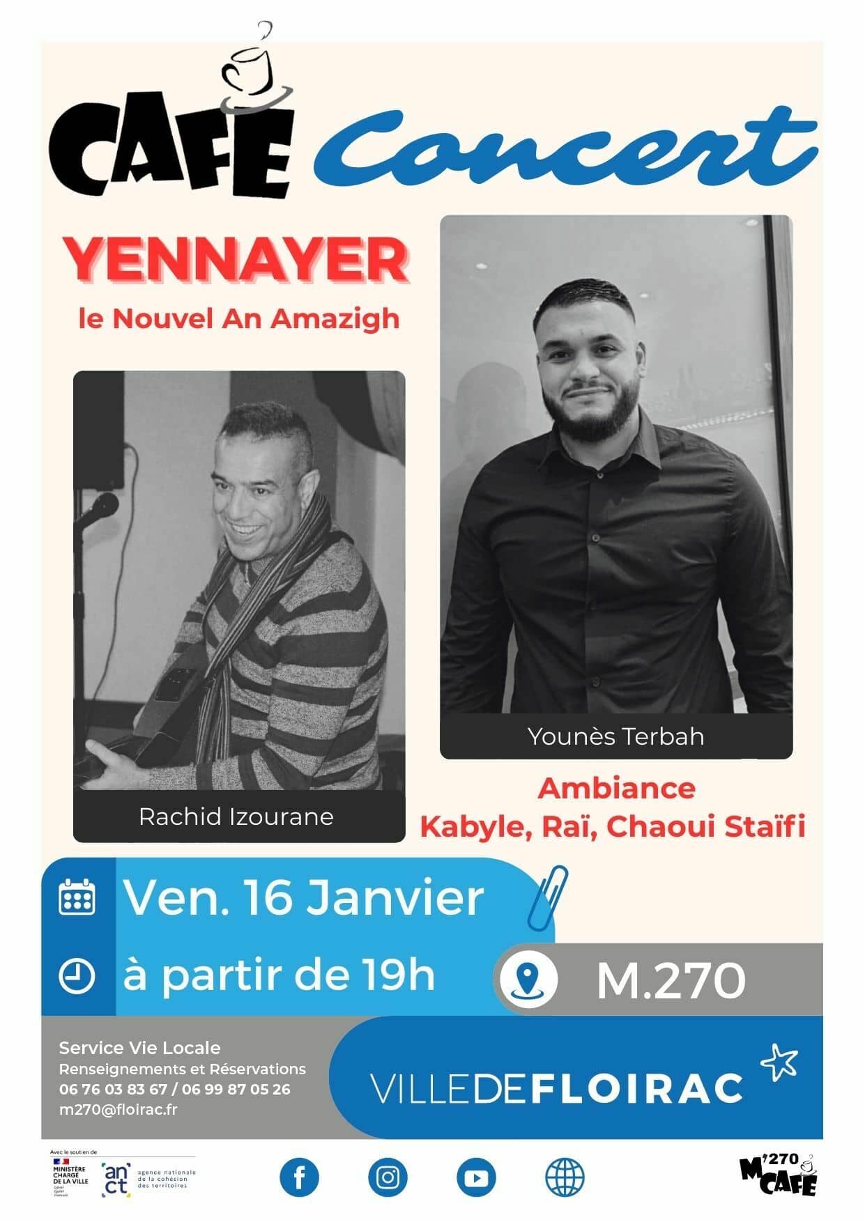 Café Concert / Rachid Izourane et Younès Terbah