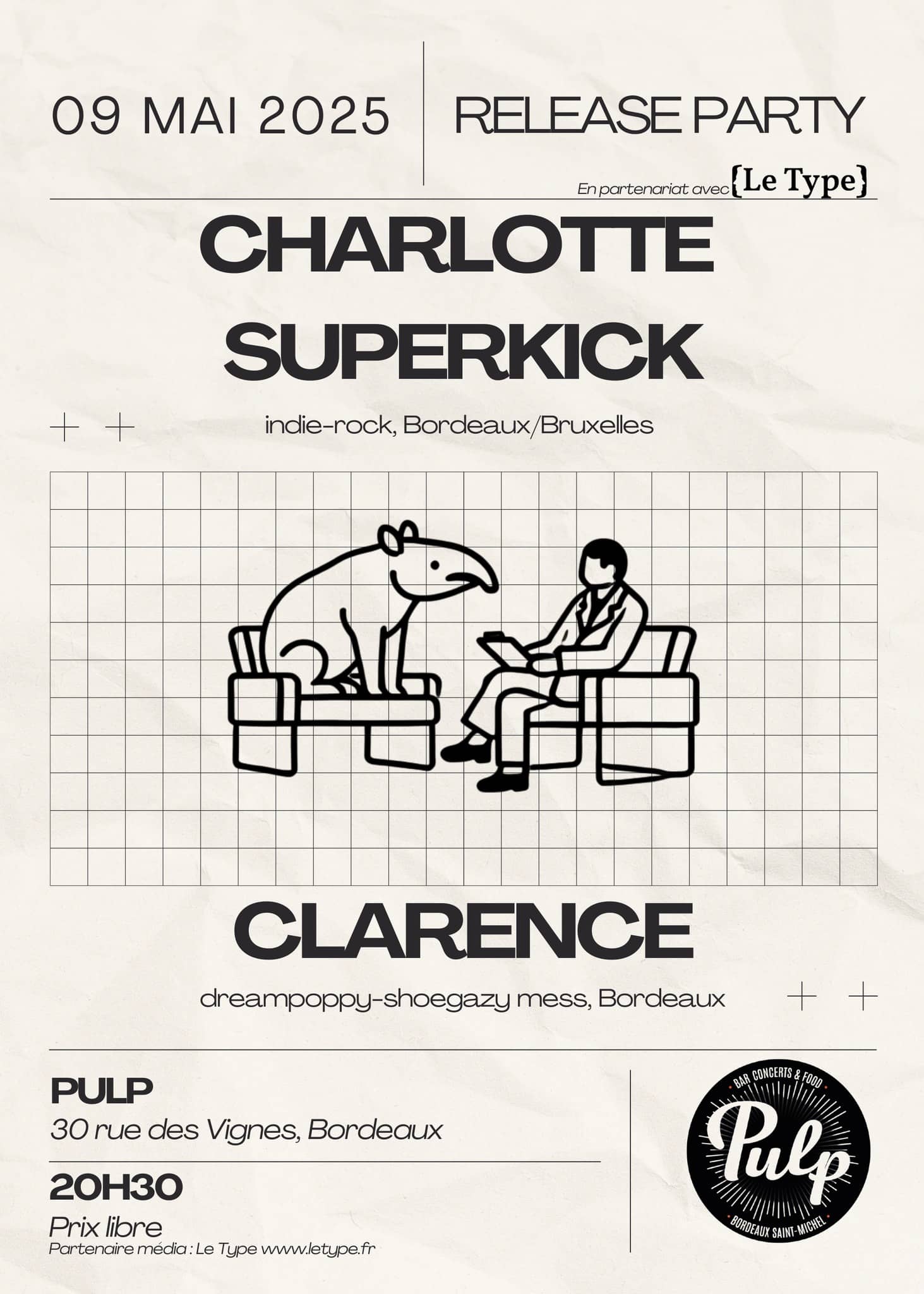 Charlotte Superkick (Release Party) + Clarence