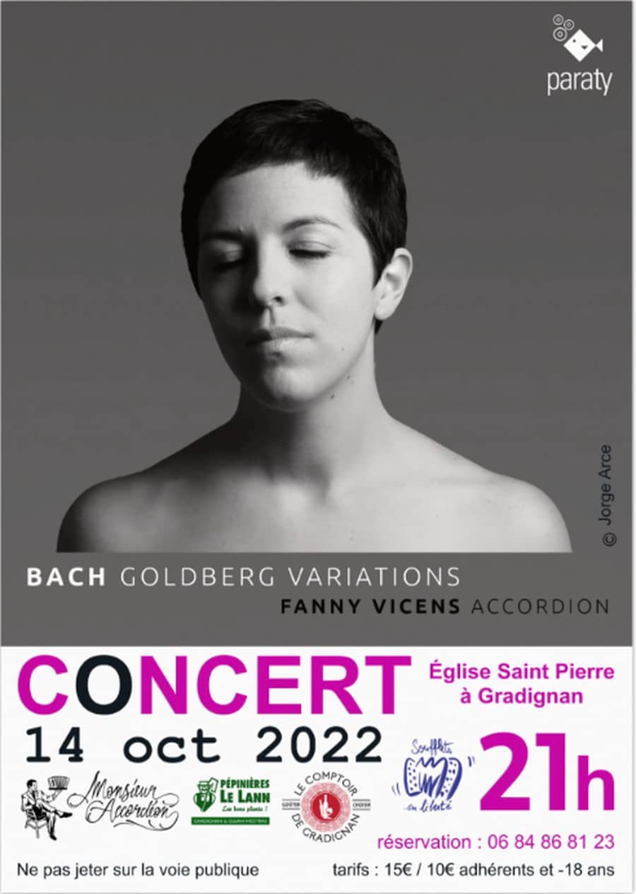 FANNY VICENS Interprète BACH à l'accordeon