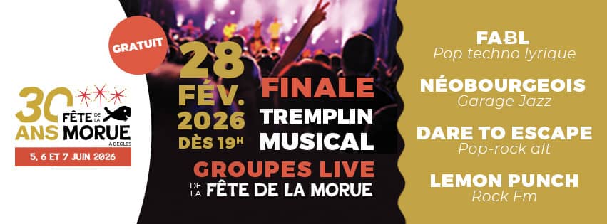 Finale du tremplin musical de la Fête de la Morue