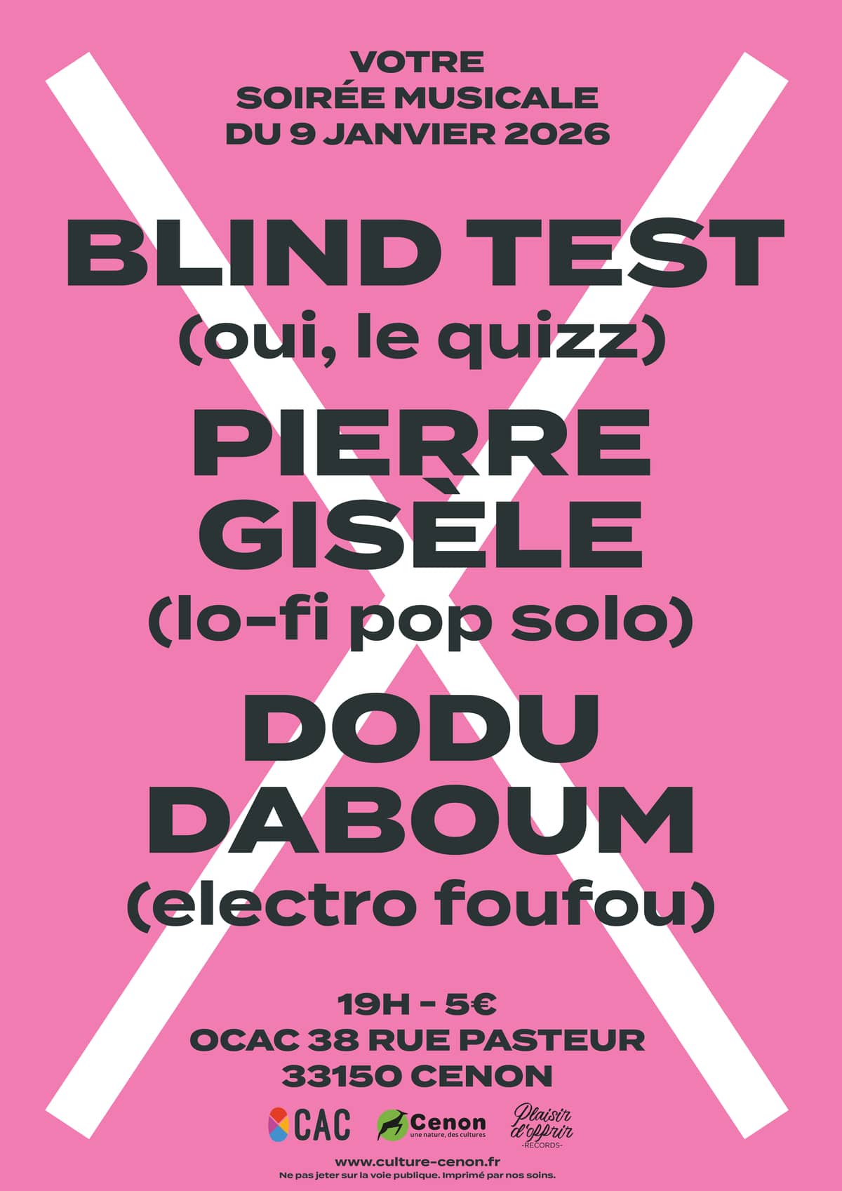 PIERRE GISÈLE + DODUDABOUM + BLIND TEST