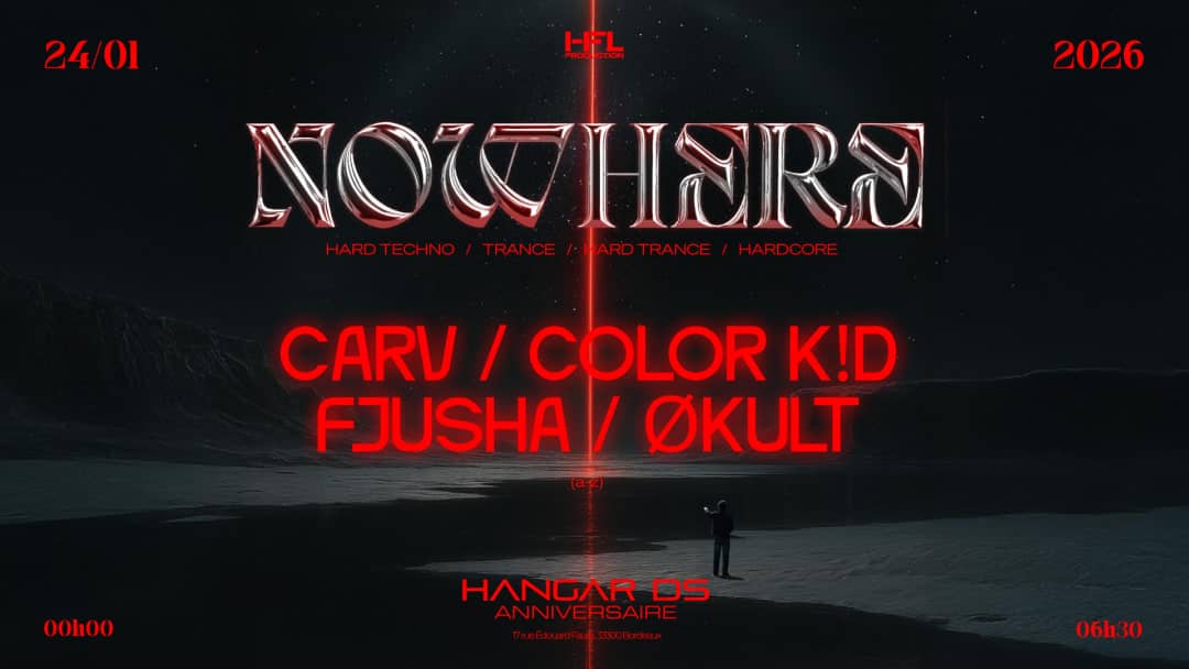 NOWHERE // CARV - COLOR K!D - FJUSHA - ØKULT