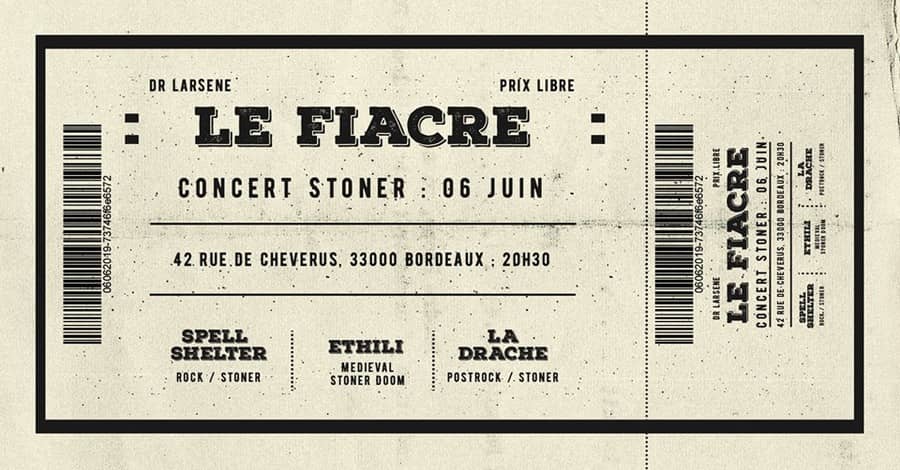 SOIREE STONER : SPELL SHELTER + ETHILI + LA DRACHE