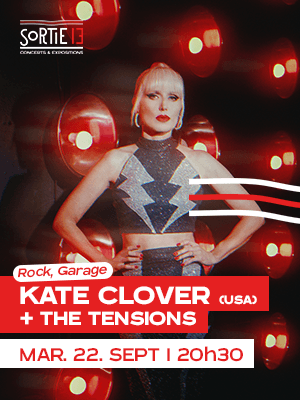 KATE CLOVER - 22 SEPT · 20h30