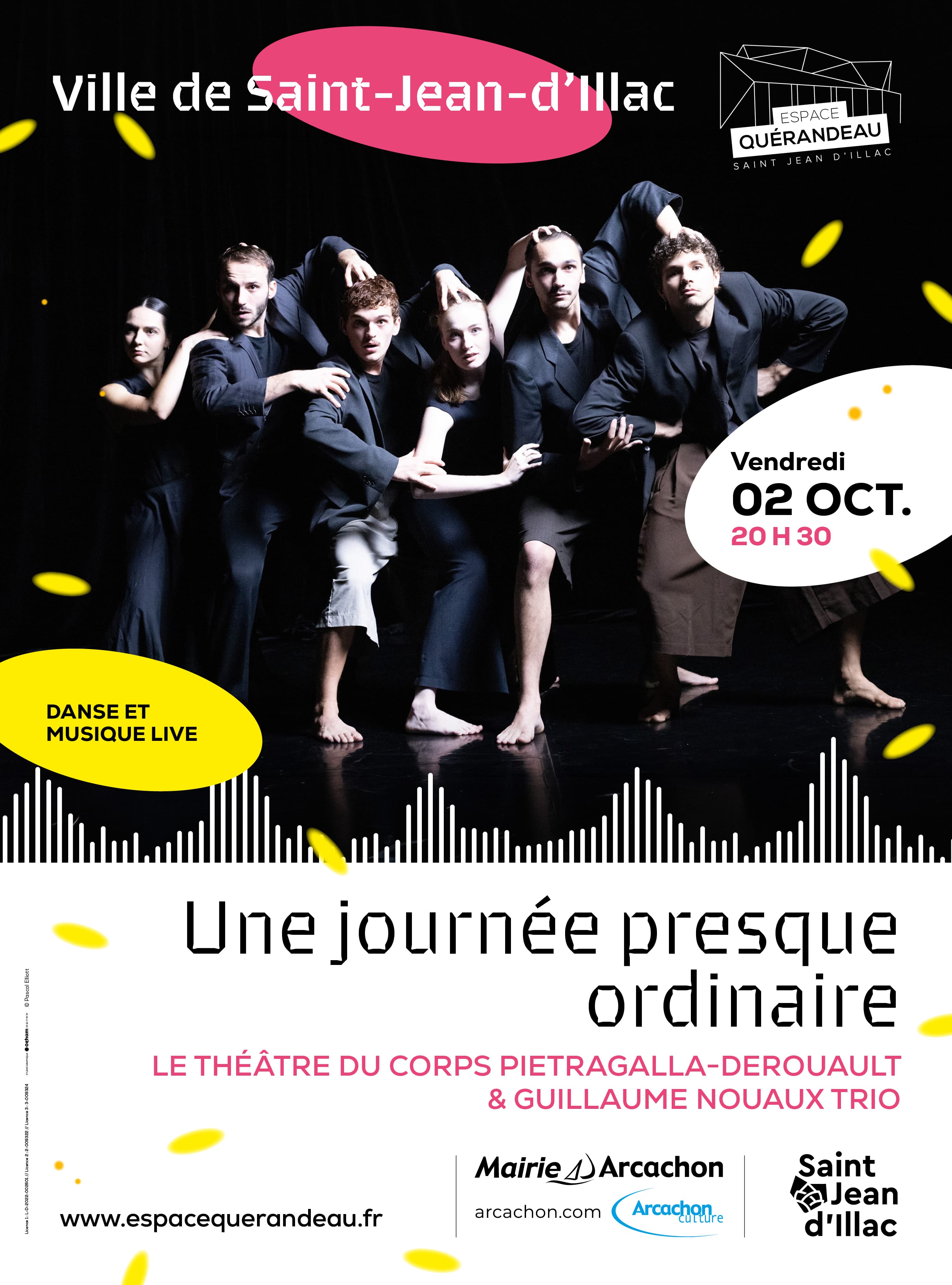Une journée presque ordinaire / Théâtre du Corps Pietragalla - Derouault & Guillaume Nouaux Trio