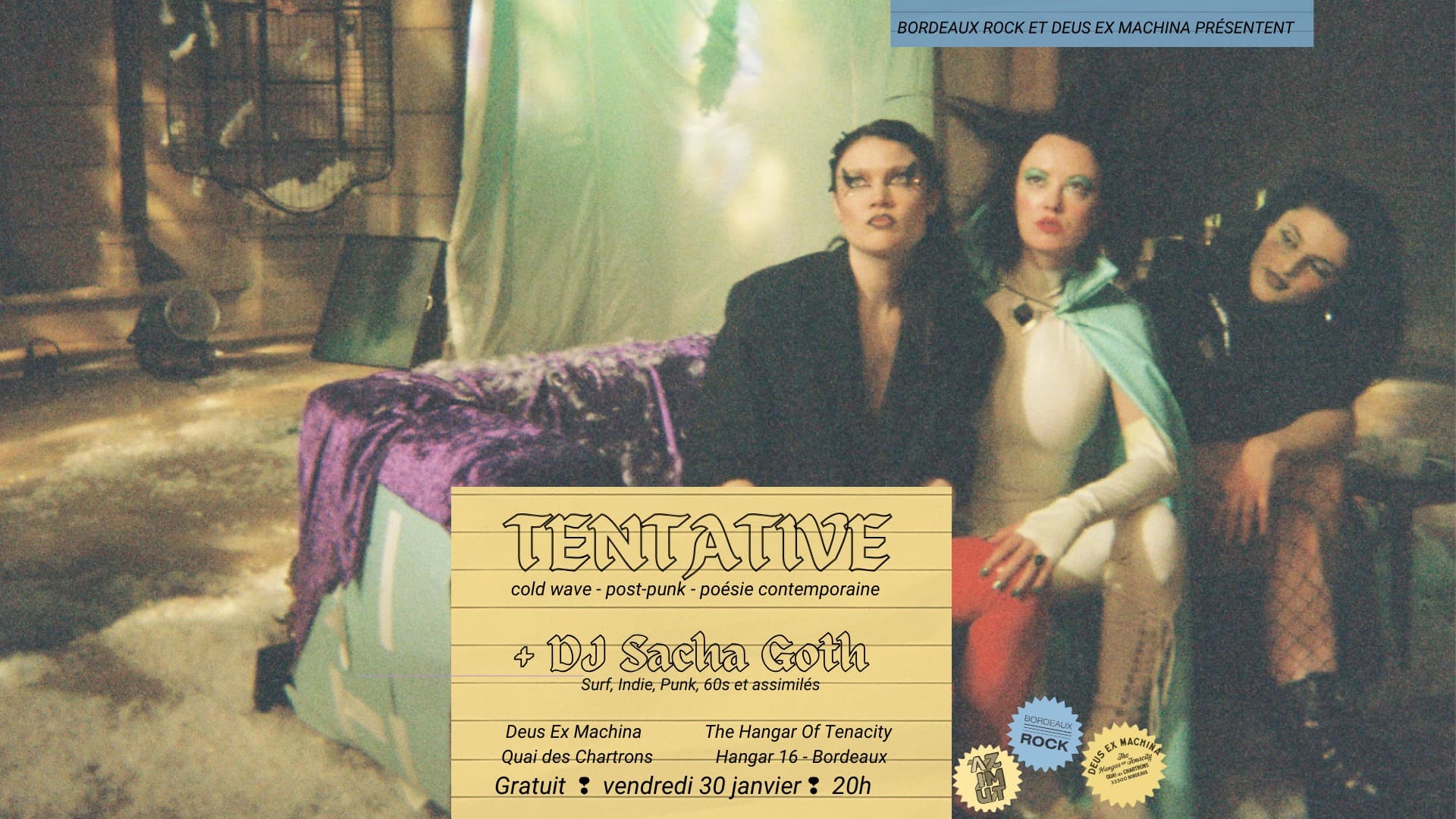 TENTATIVE + SASHA GOTH DJ SET