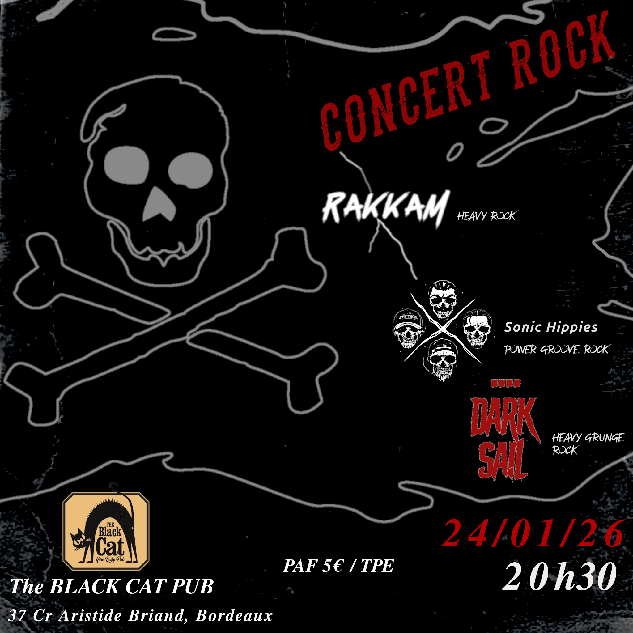 Rakkam + Sonic Hippies + Dark Sail