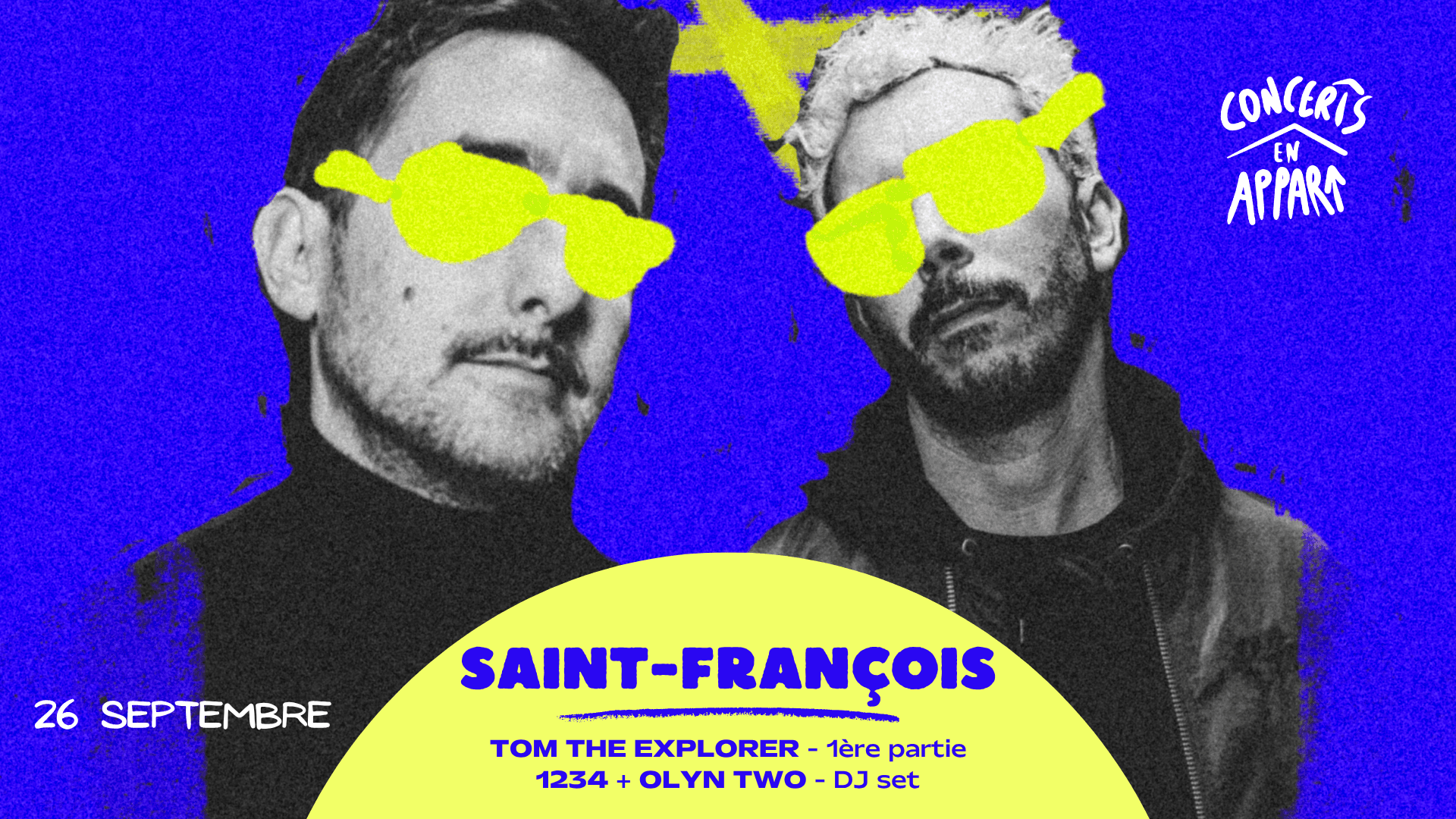 Concert en Appart | Saint François + Tom The Explorer + DJ Sets 1234 + Olyn Two