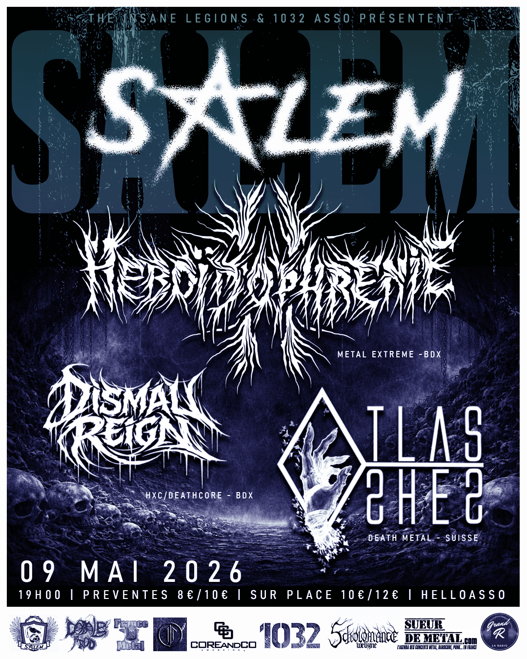 HEBOÏDOPHRENIE + ATLAS ASHES + DISMAL REIGN