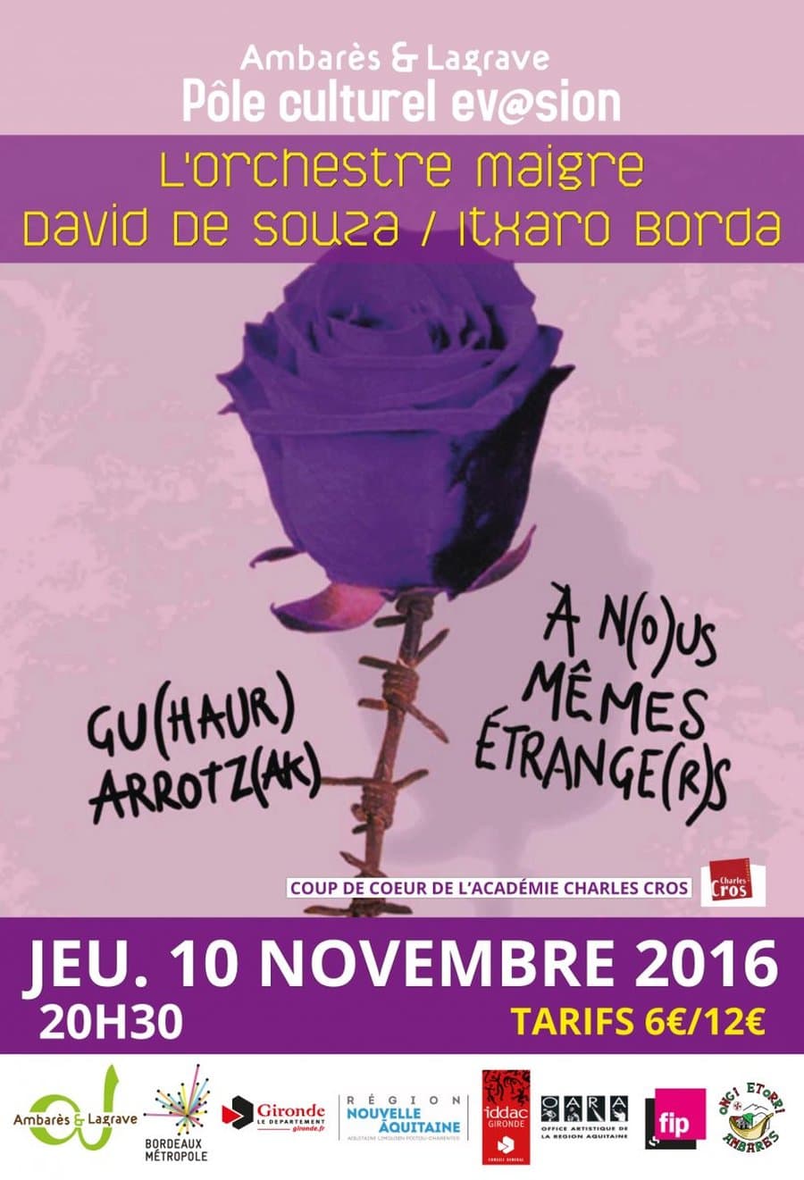 À N(O)us Mêmes Étrange(R)S PAR L'ORCHESTRE MAIGRE