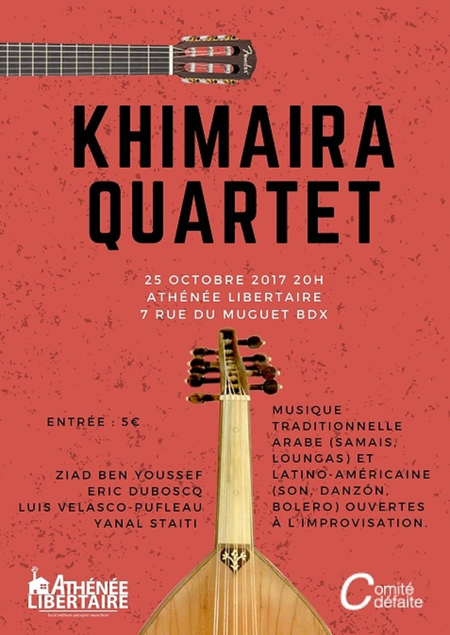 Apéro Concert : avec KHIMAIRA Quartet