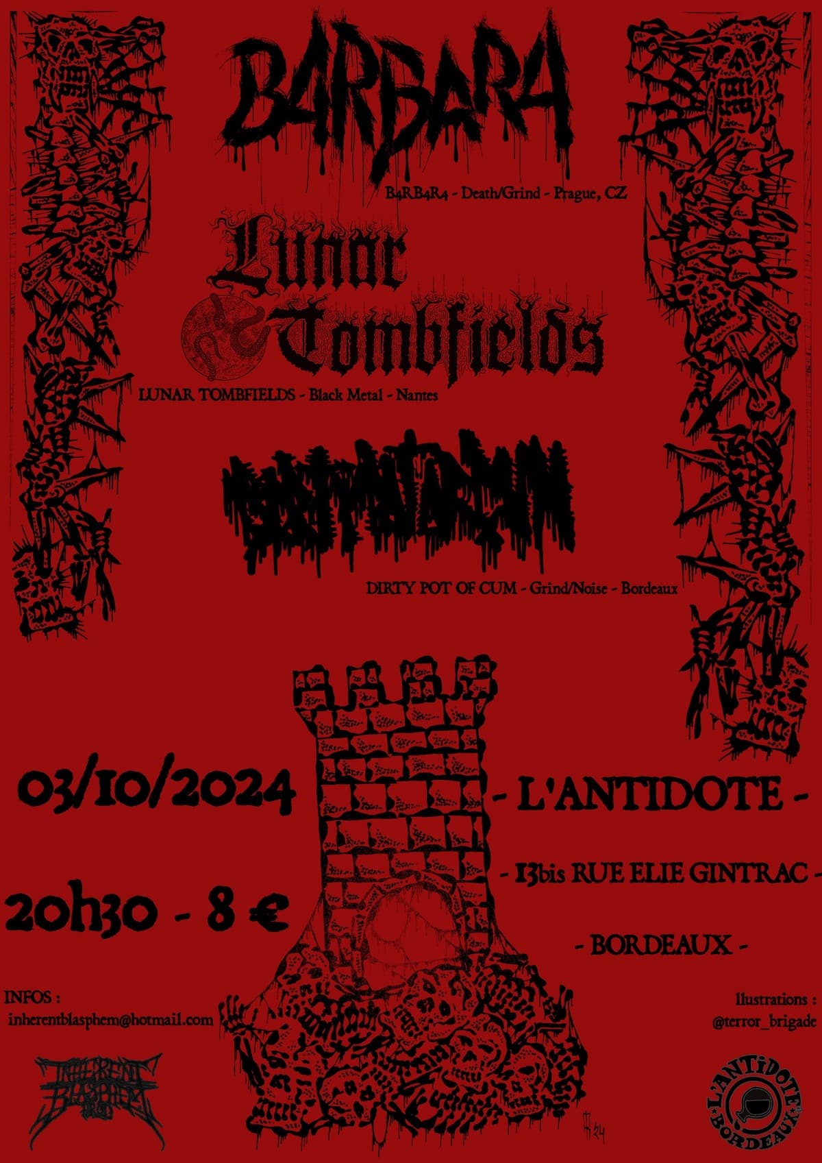 B4RBAR4 (CZ) + LUNAR TOMBFIELDS + DIRTY POT OF CUM