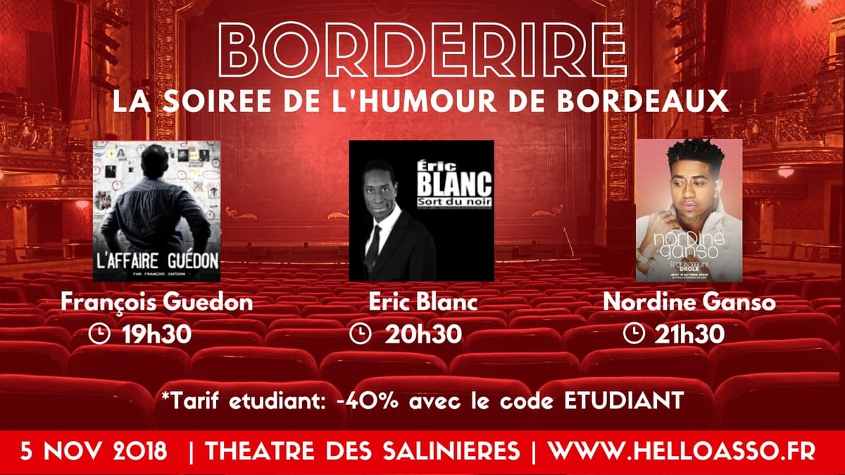 Borderire : La soirée de l'humour de Bordeaux