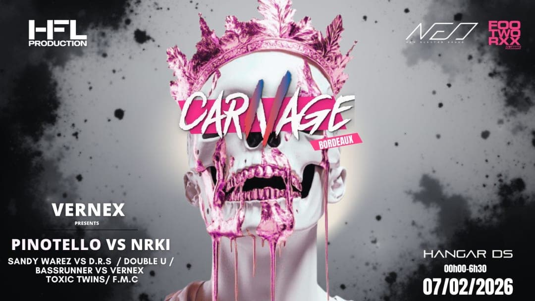 CARNAGE / VERNEX - NRKI - PINOTELLO - TOXIC TWINS and more...