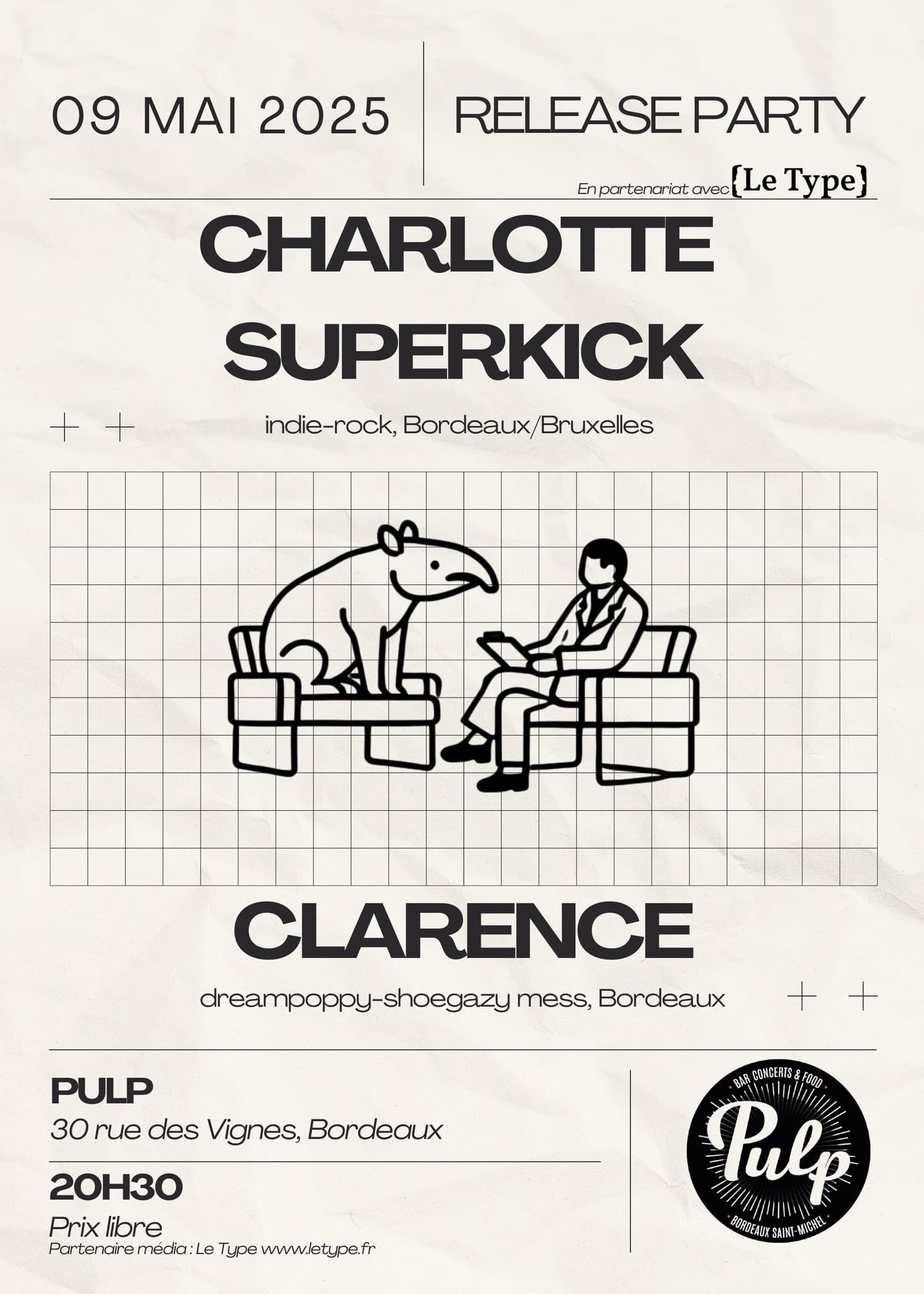 Charlotte Superkick (Release Party) + Clarence