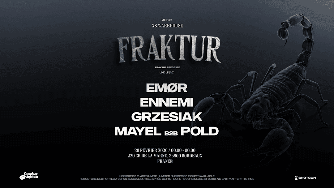 FRAKTUR w/ EMØR / ENNEMI / GRZESIAK / MAYEL B2B POLD