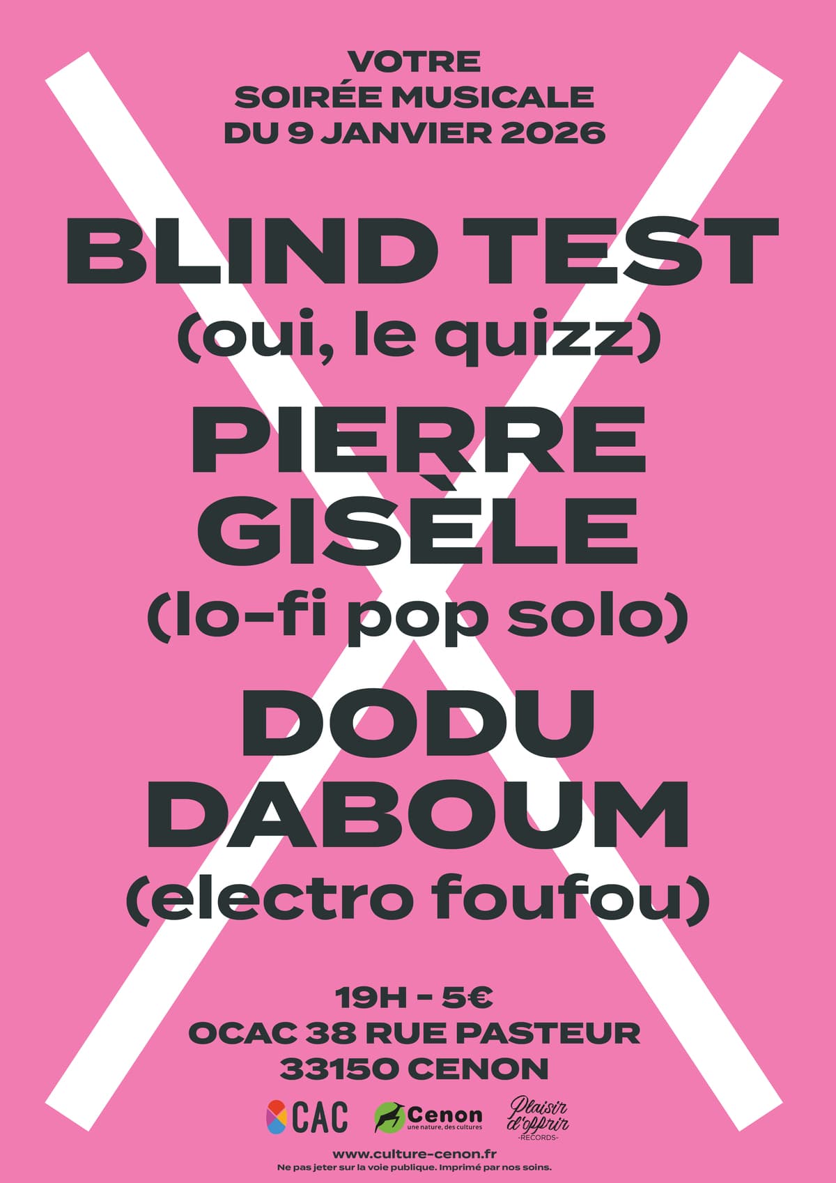 PIERRE GISÈLE + DODUDABOUM + BLIND TEST