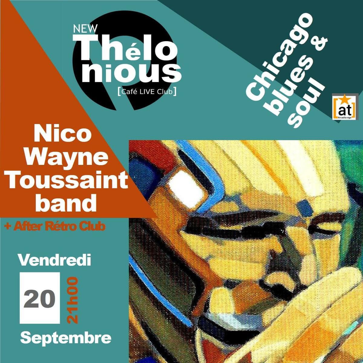 Nico Wayne Toussaint band + After Rétro Club