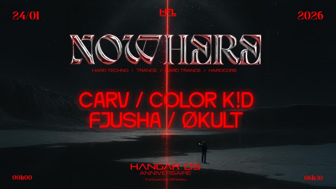 NOWHERE // CARV - COLOR K!D - FJUSHA - ØKULT