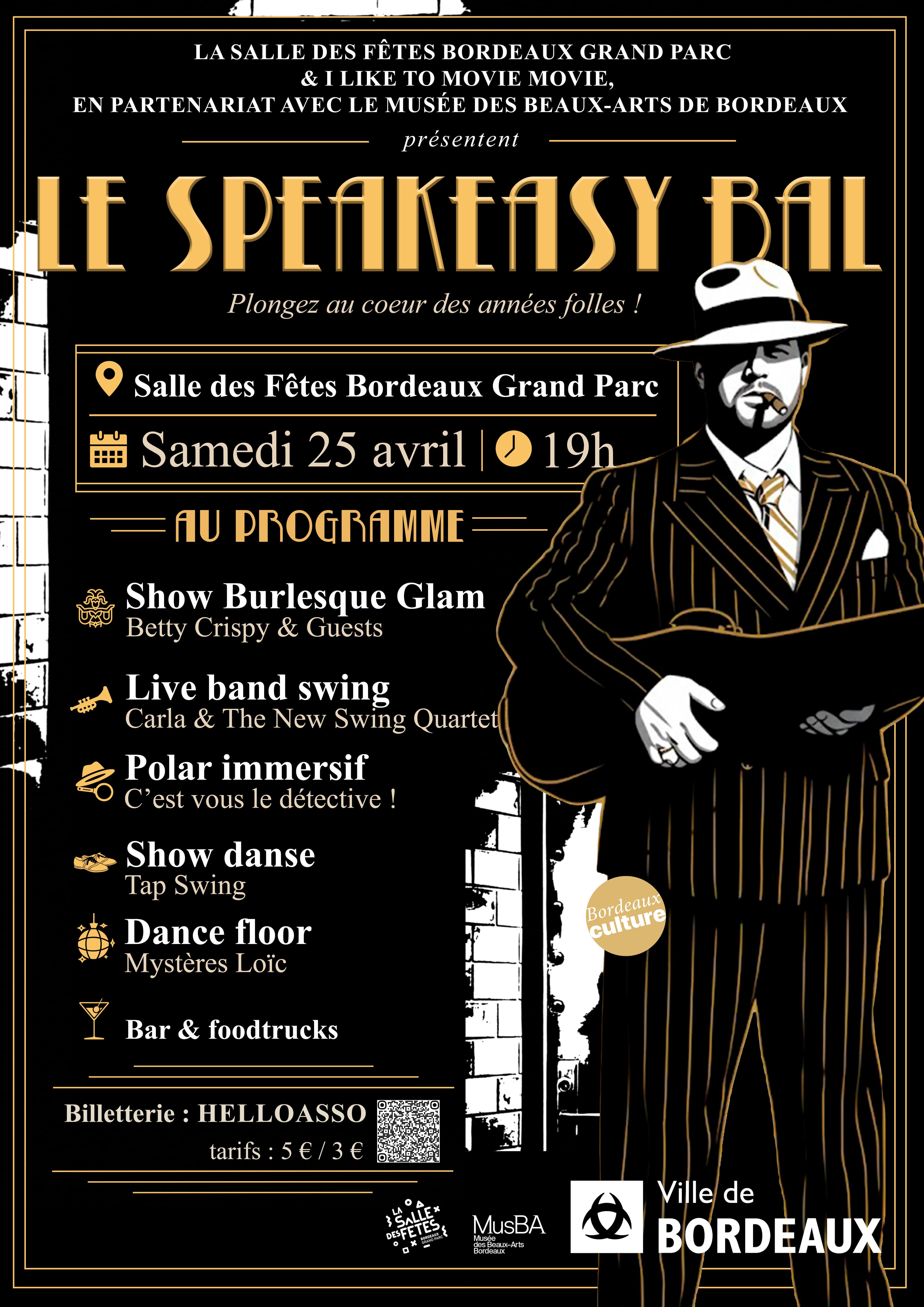 Speakeasy bal : plongez au cœur des années folles !
