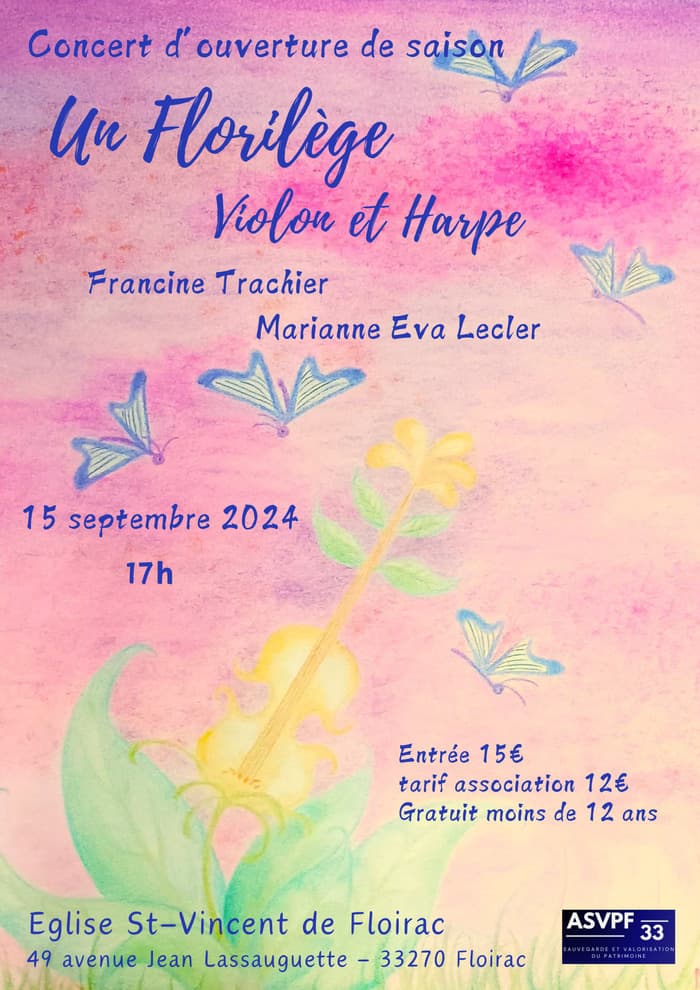 Un Florilège, violon et harpe