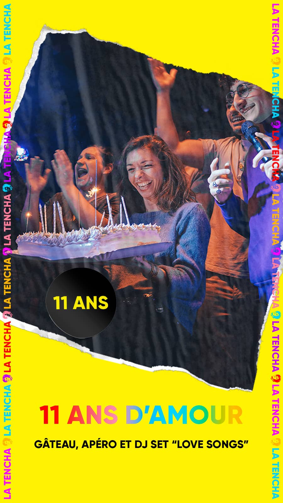 11 ANS D'AMOUR : gâteau, apéro et dj set ''Love Songs'' avec Dreeg