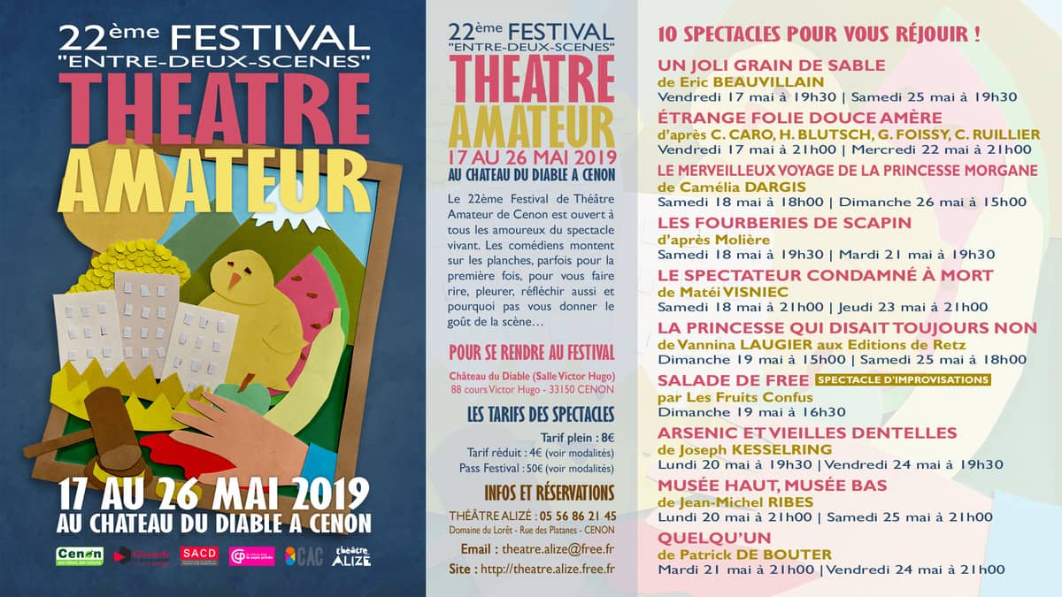 22ème Festival "Entre-Deux-Scènes" de Théâtre Amateur