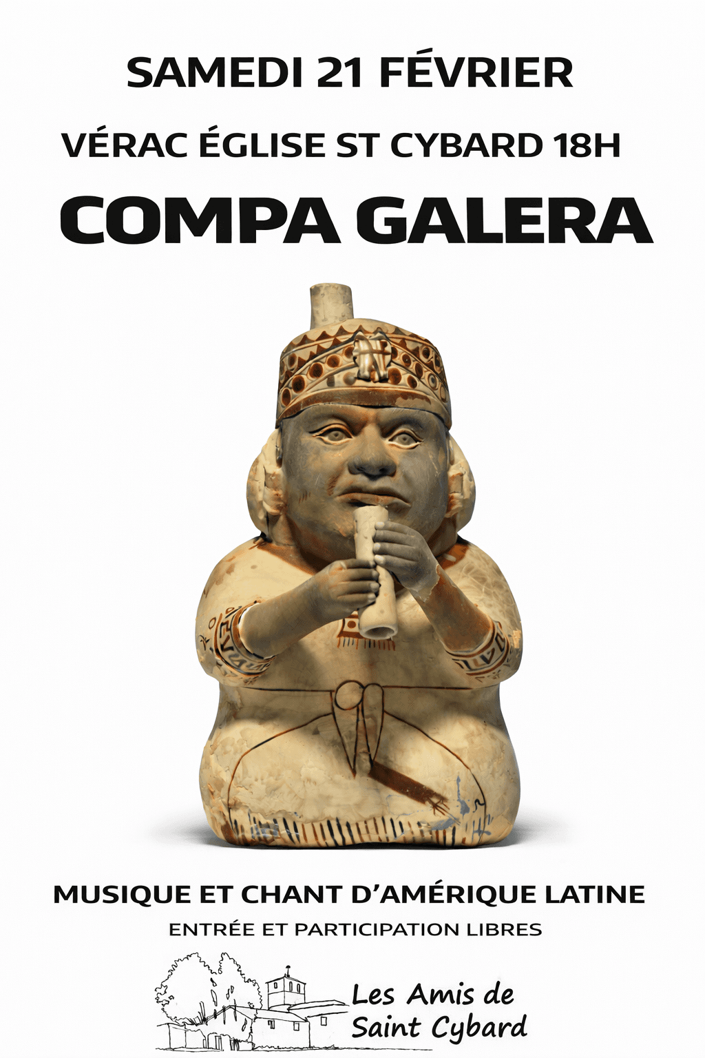 Récital COMPA GALERA : Musique et Chant d'Amérique Latine