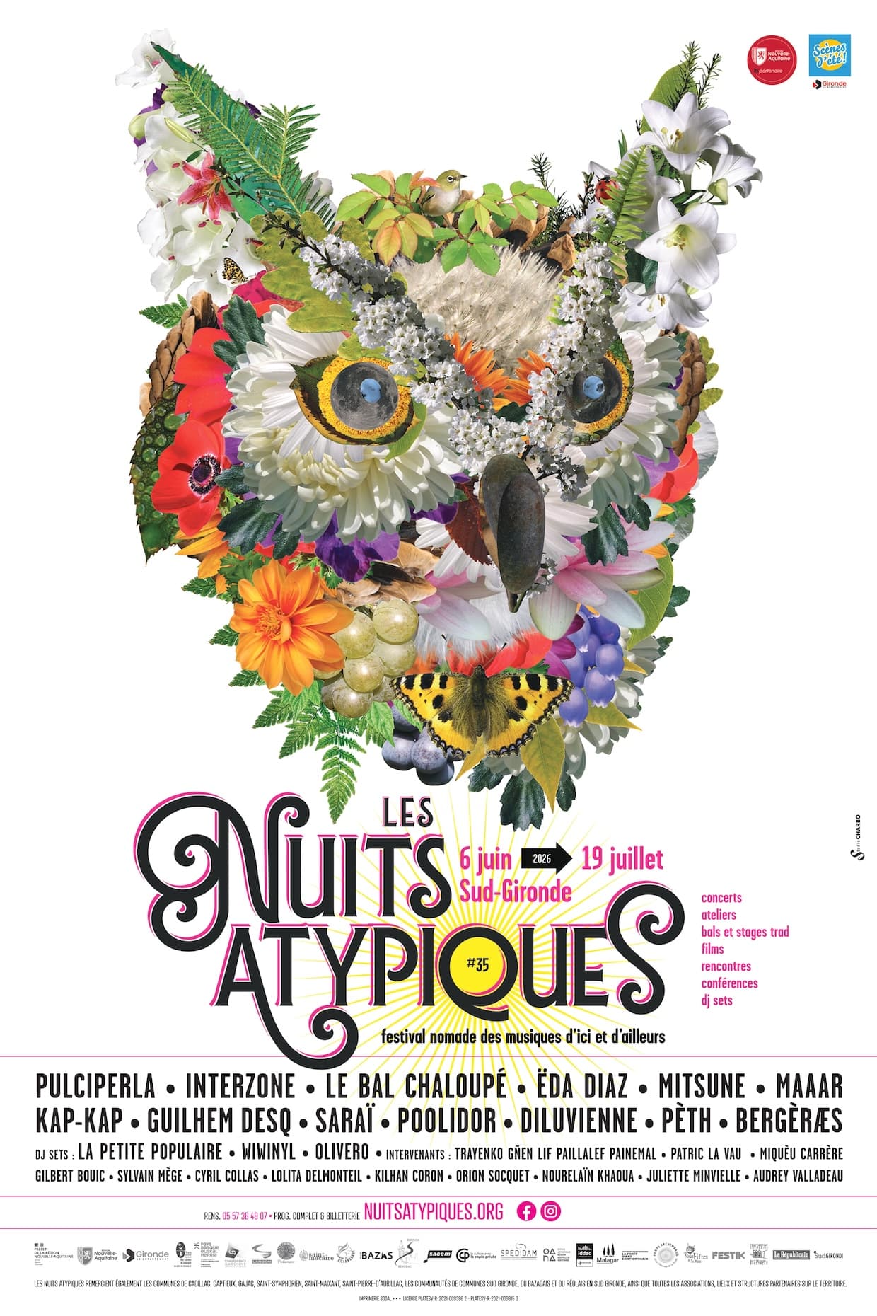 Les Nuits Atypiques, 35e édition