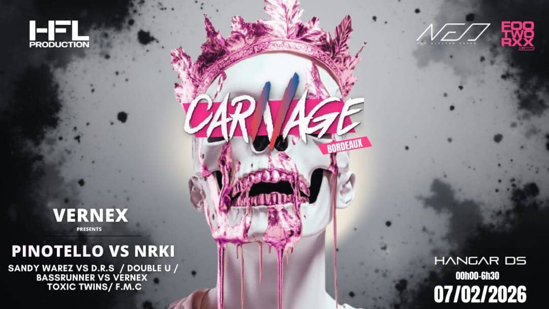 CARNAGE / VERNEX - NRKI - PINOTELLO - TOXIC TWINS and more...