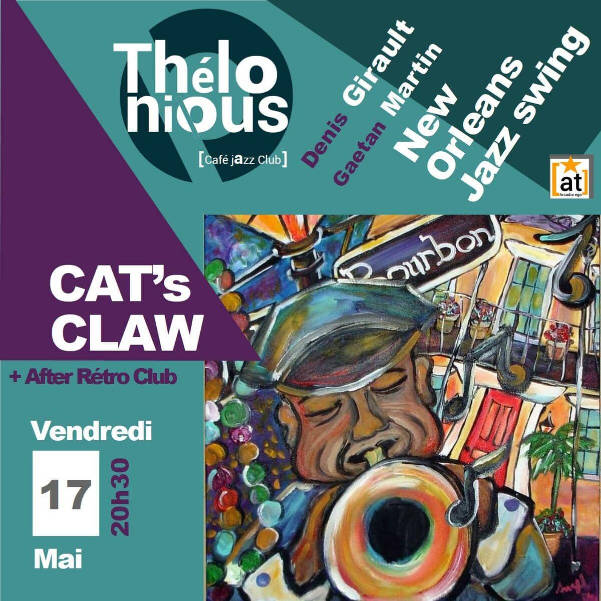 Cat's claw the jazz of the 1920's + After Rétro Club