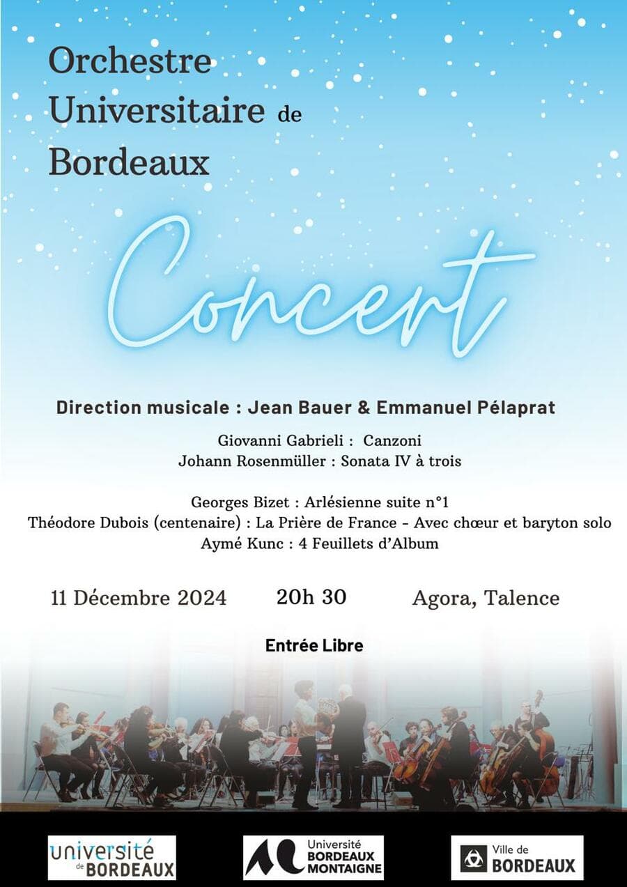 Concert de l'Orchestre Universitaire de Bordeaux