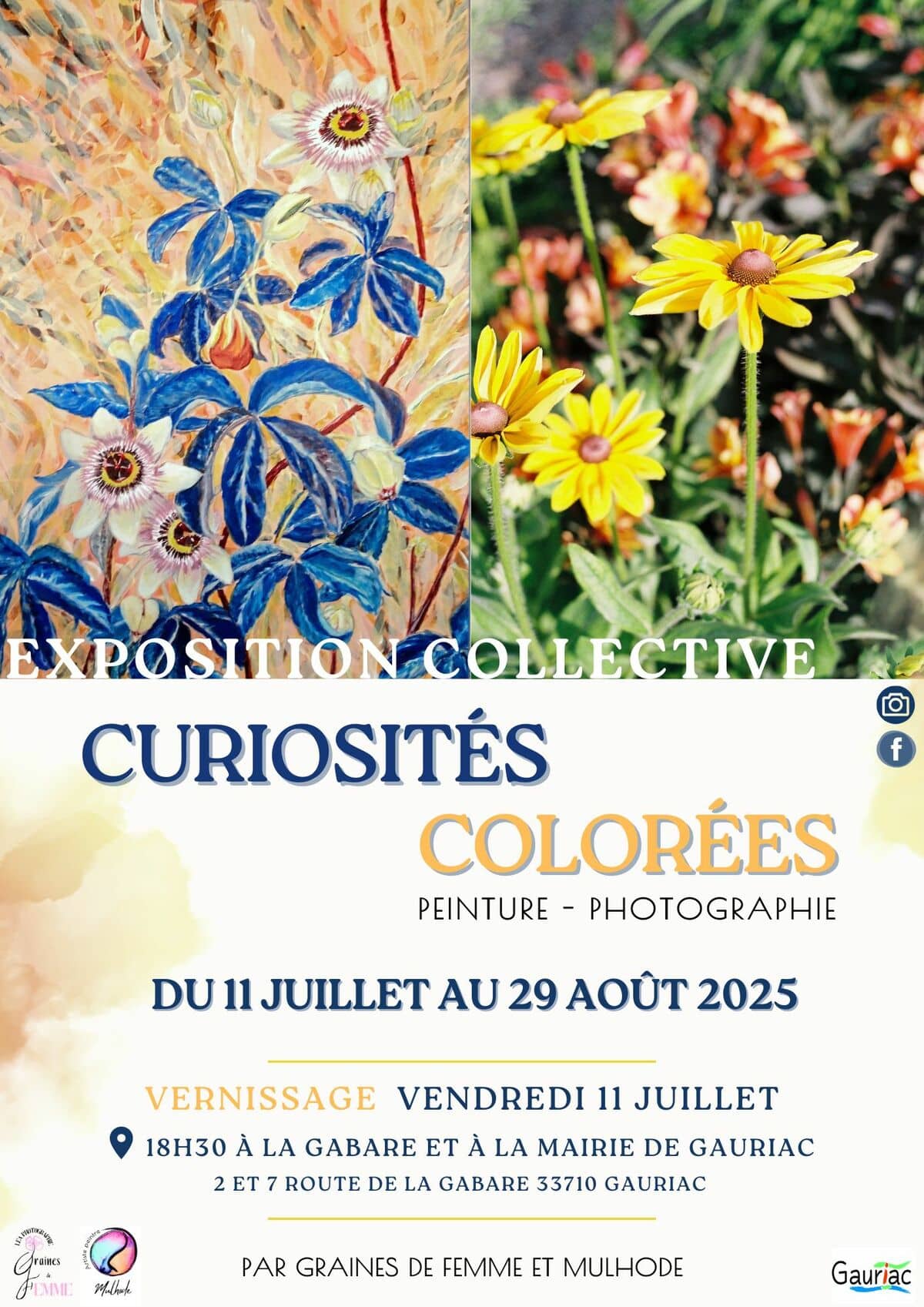 Curiosités Colorées, exposition collective peinture et photographie