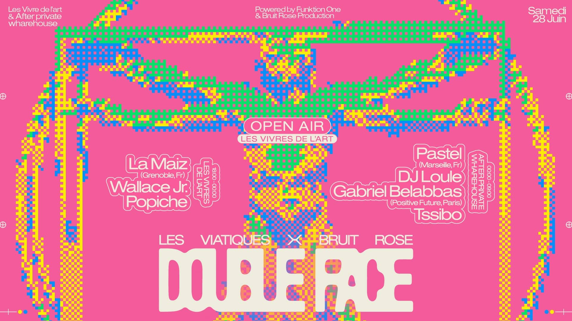 DOUBLE FACE OPEN AIR part. III - Les Viatiques x Bruit Rose