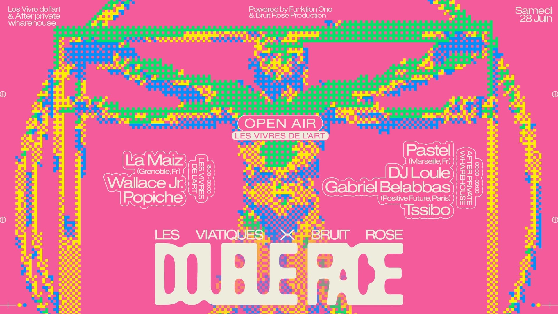 DOUBLE FACE OPEN AIR part. III - Les Viatiques x Bruit Rose