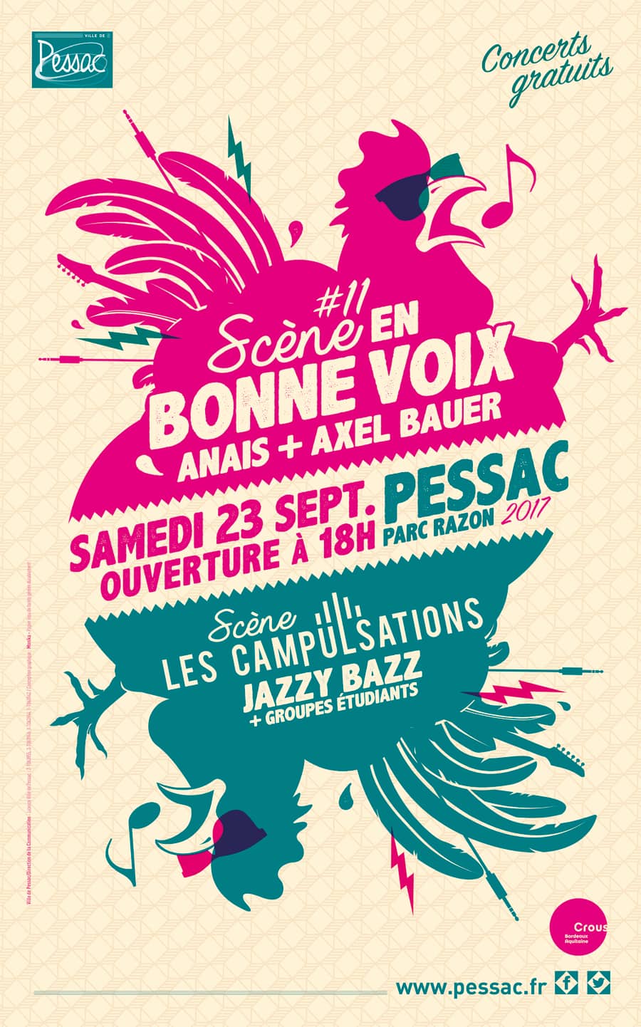 En bonne voix #11 – Festival Les Campulsations : avec Anaïs + Axel Bauer + Jazzy Bazz + Groupes étudiants
