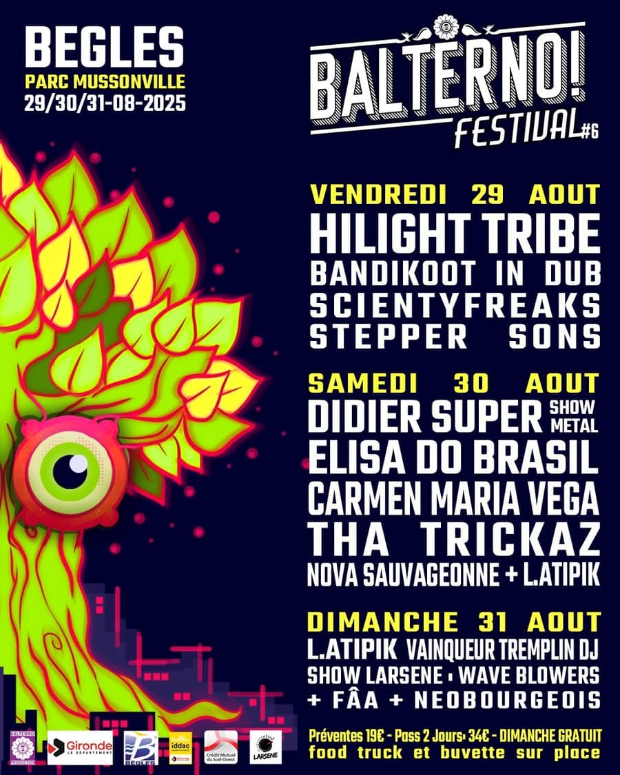 FESTIVAL BALTERNO 2025 - DIDIER SUPER + THA TRICKAZ +CARMEN MARIA VEGA + ELISA DO BRASIL + L.ATIPIK etc...
