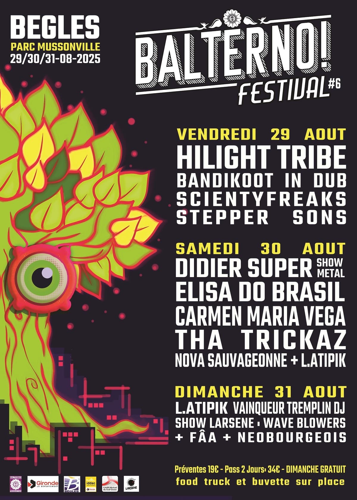 FESTIVAL BALTERNO 2025 - Hilight Tribe + Bandikoot In Dub + Scientyfreaks + Stepper Sons
