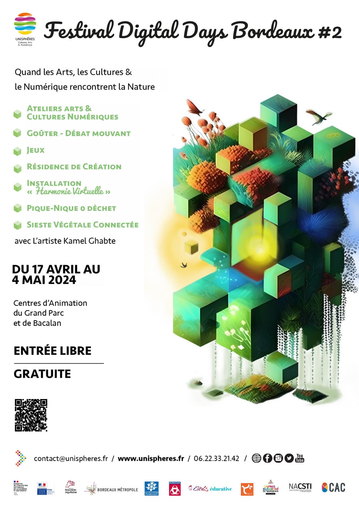 FESTIVAL DIGITAL DAYS BORDEAUX #2 : QUAND LES ARTS & LES CULTURES RENCONTRENT LE NUMÉRIQUE ET LA NATURE
