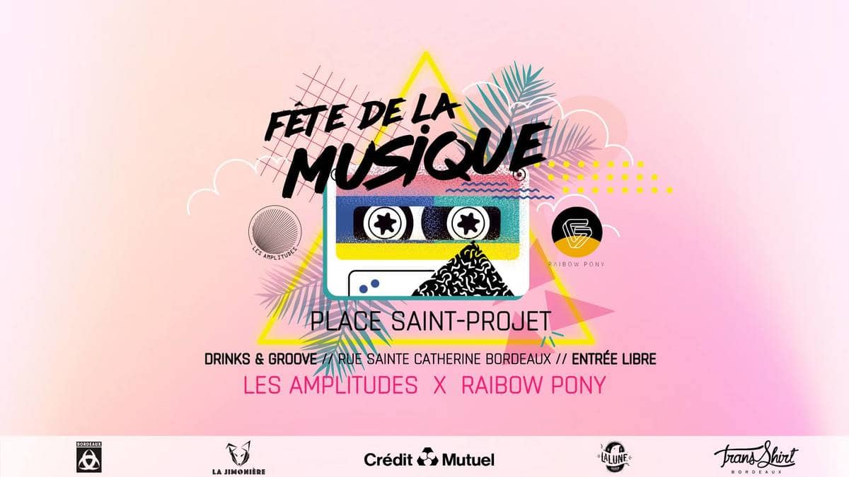 Fête de la Musique : avec Les Amplitudes + Raibow Pony