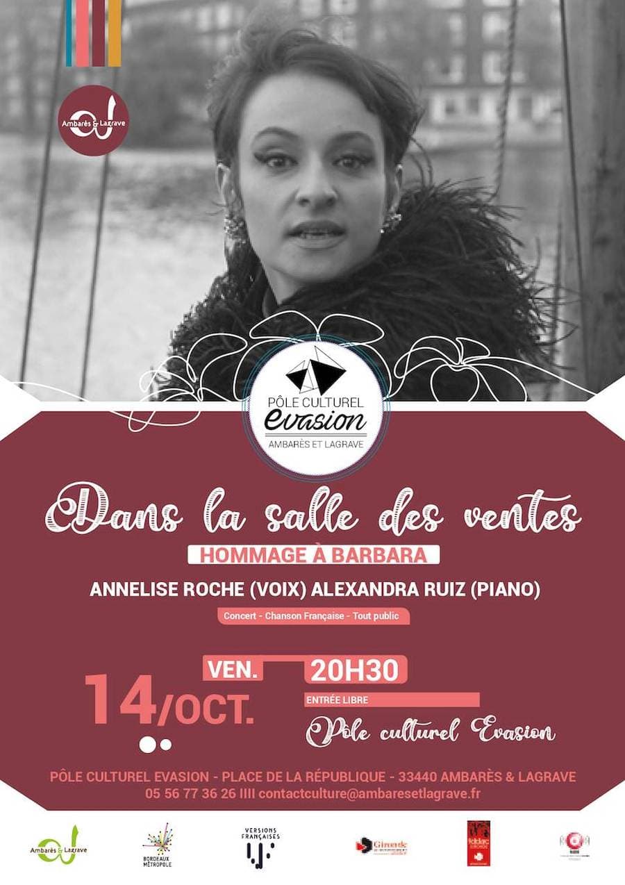 Hommage à Barbara - « Dans la salle des ventes » par Annelise Roche et Alexandra Ruiz