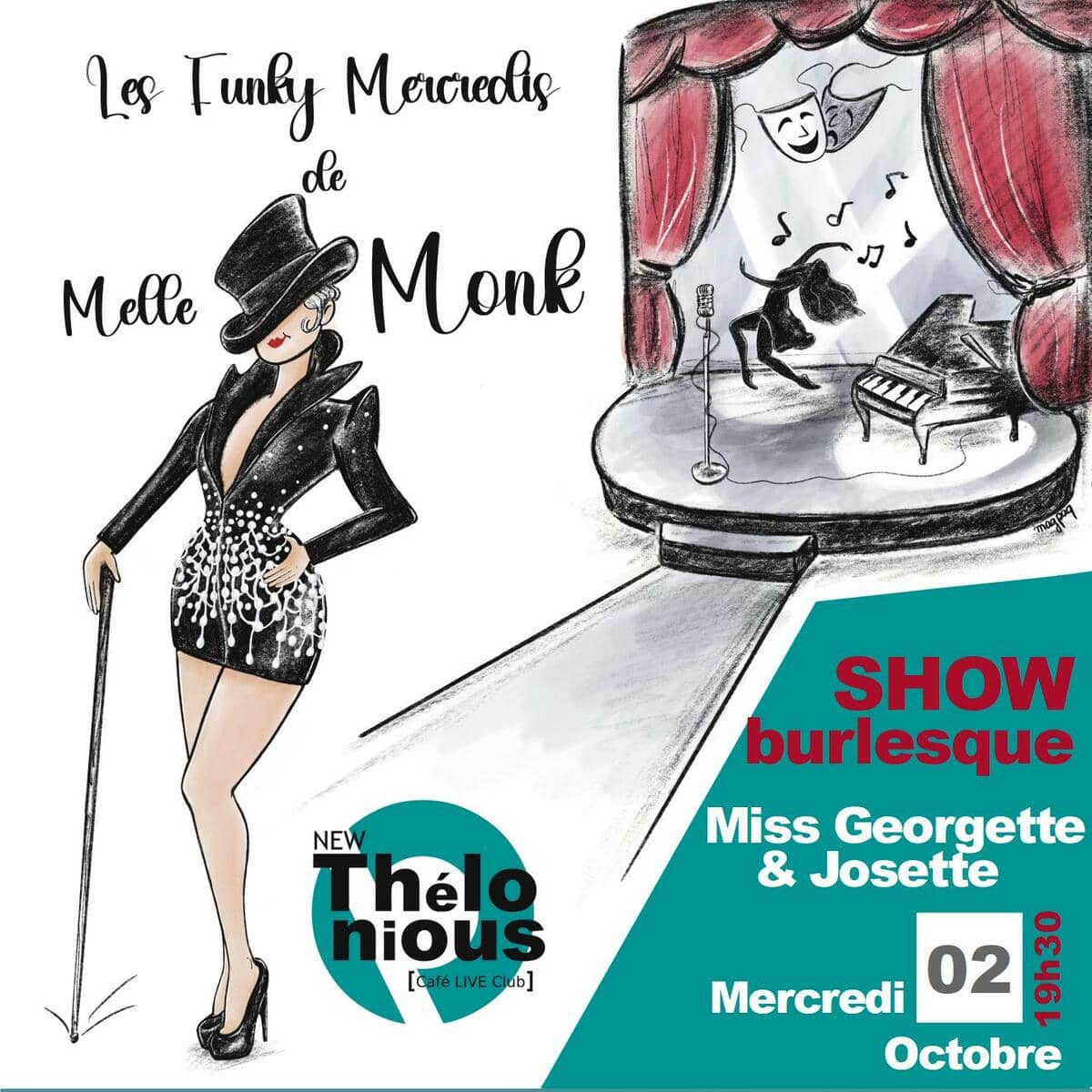 Le Funky mercredi de Mademoiselle Monk / Le Burlesk’ show