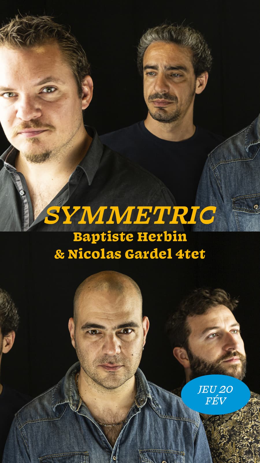 Les Jeudis du Jazz -Baptiste Herbin & Nicolas Gardel 4tet SYMMETRIC