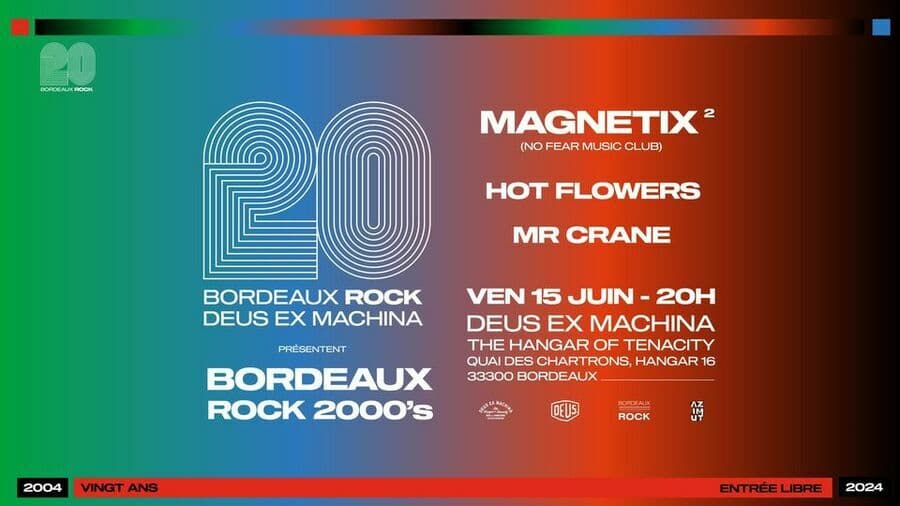 MAGNETIX NoFearMusicClub - BORDEAUX ROCK FÊTE SES 20 ANS !
